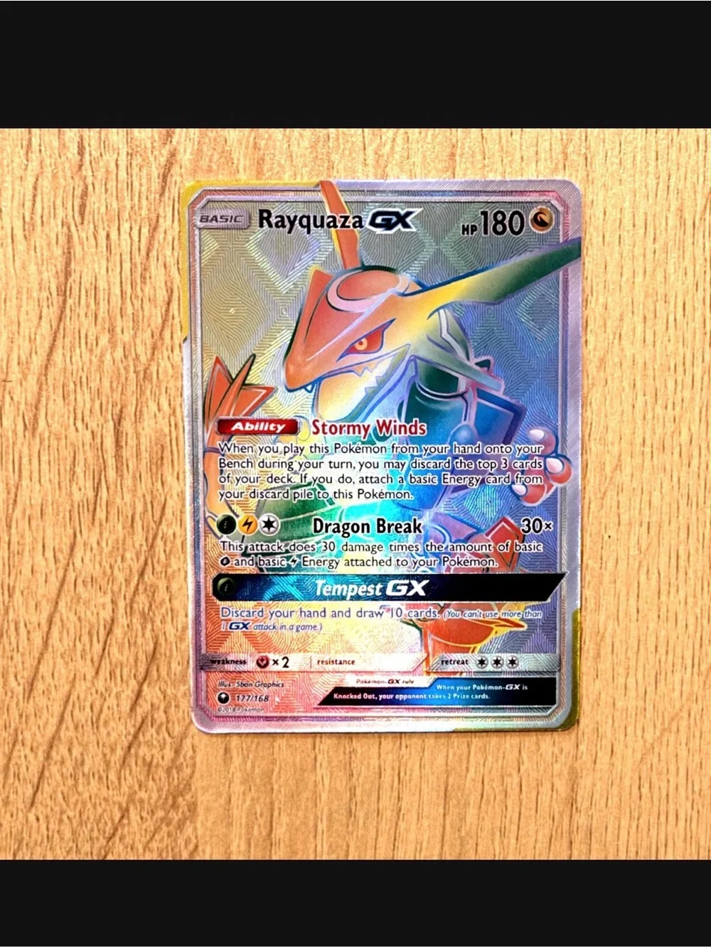 Rayquaza GX secret rare customized cards